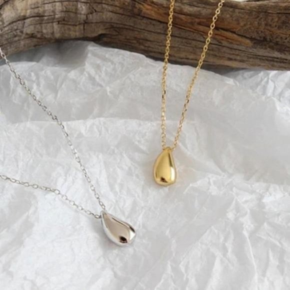 NEW 18K GOLD WATERDROP NECKLACE, NICE NECKLACE, CUTE NECKLACE - Picture 7 of 7
